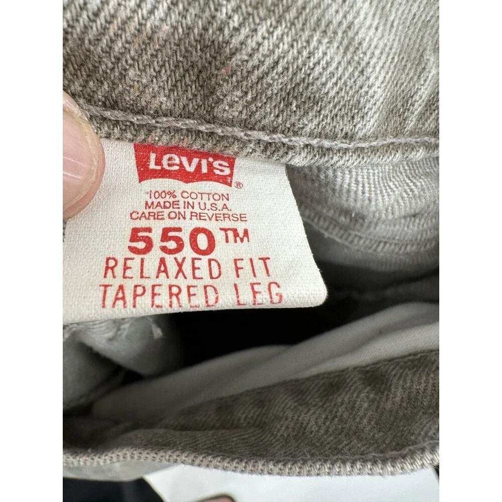 Levi's 550 Relaxed Fit Tapered Leg Jeans Men's Sz 32 Vintage 90s Orange Tab “pic